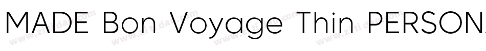 MADE Bon Voyage Thin PERSONAL USE字体转换